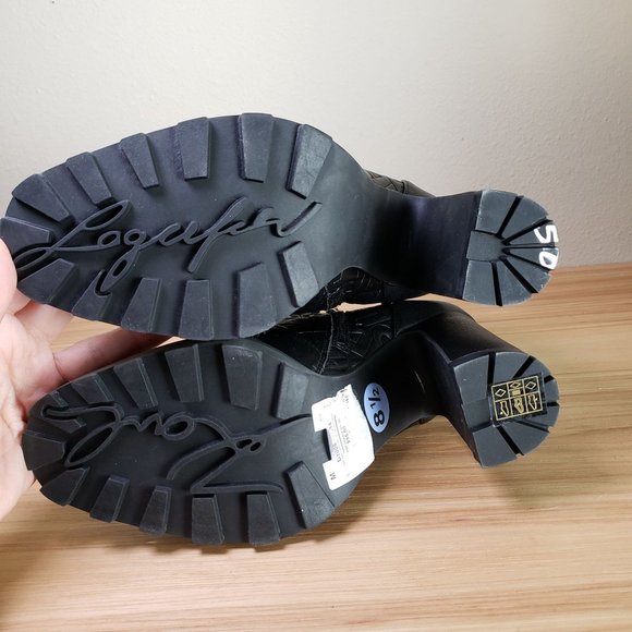 Karl Lagerfeld Black Ankle Boots - Picture 7 of 9